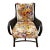 Vintage Rattan Chair With Floral Cushions For Sale