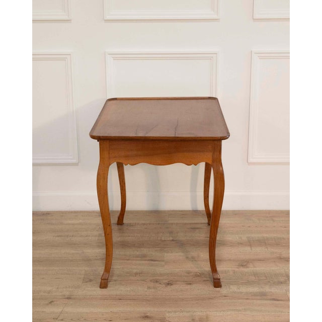 18th Century French Walnut Cabaret Table with Frieze Drawer, Late 18th Century For Sale - Image 5 of 9