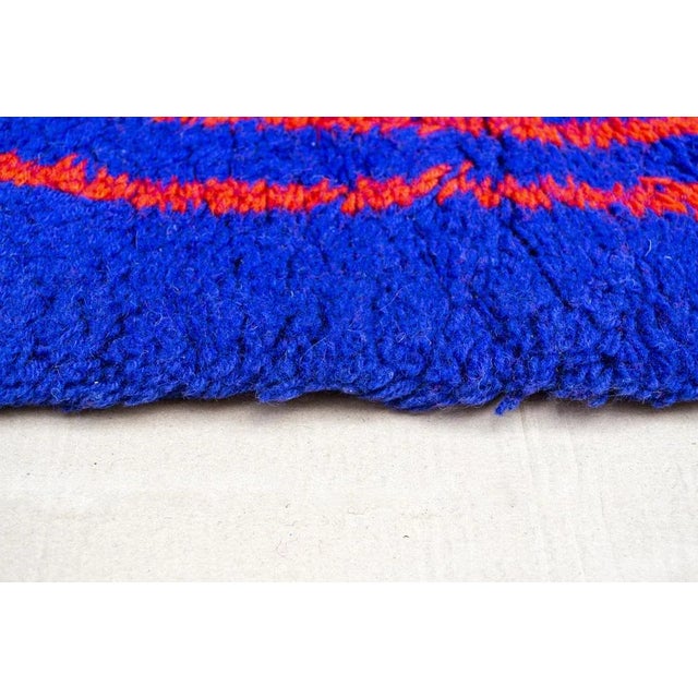 Rug with psychedelic designs in pure wool. Italian production The 70s