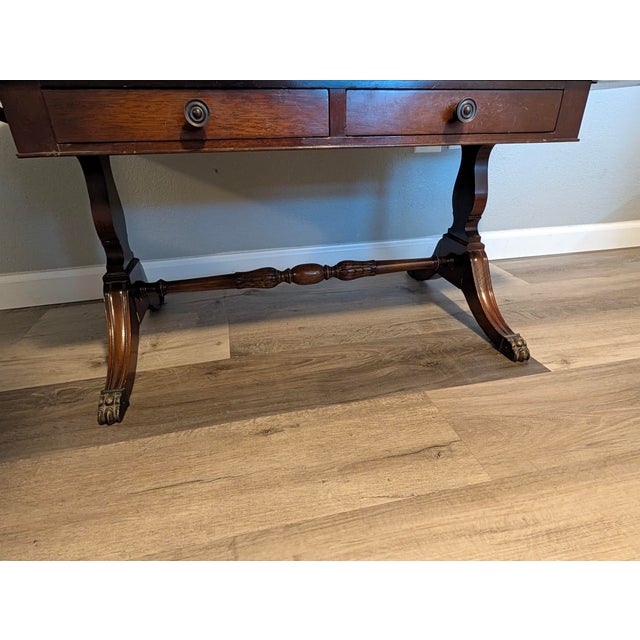 Early 20th Century Zangerle & Peterson Drop Leaf Coffee Table Mahogany For Sale - Image 9 of 18