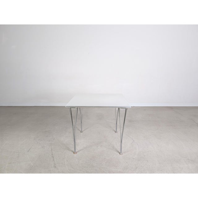 Wood Square Dining Table by Piet Hein for Fritz Hansen For Sale - Image 7 of 12