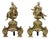 Louis XIV Andirons Decorated with Seated Muses, 1900s, Set of 2 For Sale