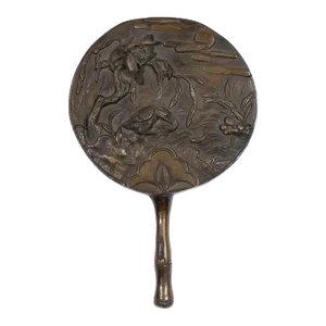 19th Century Qing Dynasty Chinese Solid Bronze Iron
