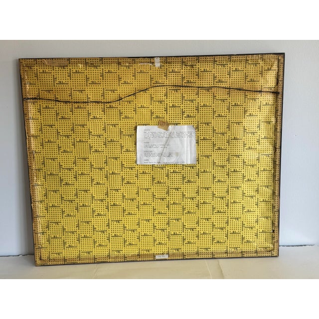 Brown Vintage 1970s Asian Hand-Colored Pencil Drawing “Honey” by Piacente For Sale - Image 8 of 10