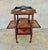 Art Deco French Art Deco Folding Bar Cart with Drop-Leaf Shelves, Walnut Veneer, c. 1930 For Sale - Image 3 of 9