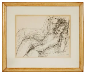 Nu Alangui Drawing by Marcel Gromaire, 1944
