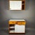 Hanging storage unit by costantino corsini and giorgio wiskemann in cherry wood and white laminate. italian production,...