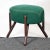 Lina Bo Bardi 1950s Green Upholstered Wingback Chair with Ottoman For Sale - Image 4 of 13