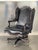 Crocodile Embossed Leather Office Chair by Old Hickory Tannery For Sale - Image 10 of 12