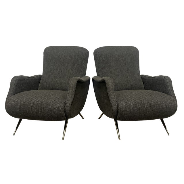 Set of Vintage Armchairs, 1950s For Sale