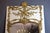Large Louis XV trumeau mirror, 18th century, in painted and gilded wood with a large shell motif on the upper section. The...