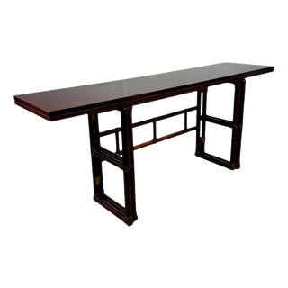 Bamboo Console Table by Lyda Levi for McGuire Production, 1970s For Sale