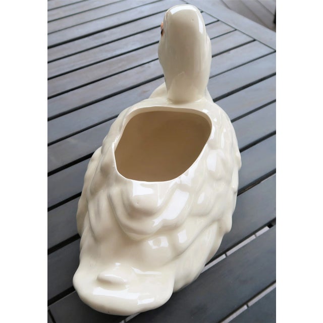 Shabby Chic Vintage Studio Duck Planter For Sale - Image 3 of 8