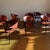 A wonderful set of 8 leather & metal Blenda Chairs designed by Robert Patio for Matteo Grassi designed in 1989 this...