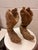 1970s 1970s Carved Cowboy Boots, Signed by Artist - Set of 2 For Sale - Image 5 of 6