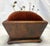 Precious antique sewing box from the 19th century. It is made of rosewood in a casket form with compressed turned wood...