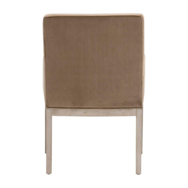 Brown Essentials for Living Drake Cotton Brown Armchair For Sale - Image 8 of 8