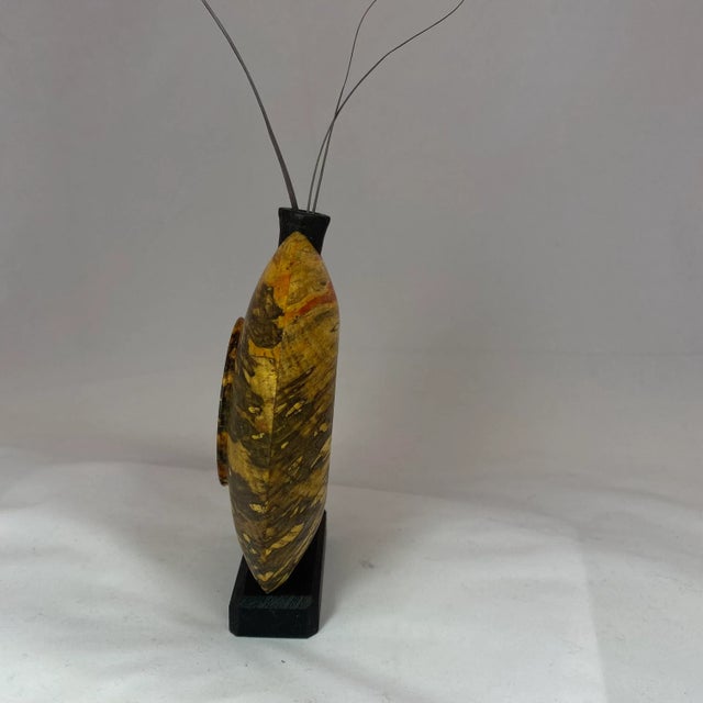 This lovely piece is made of Spalted HackBerry wood and walnut as the base. The red is a natural component of the...