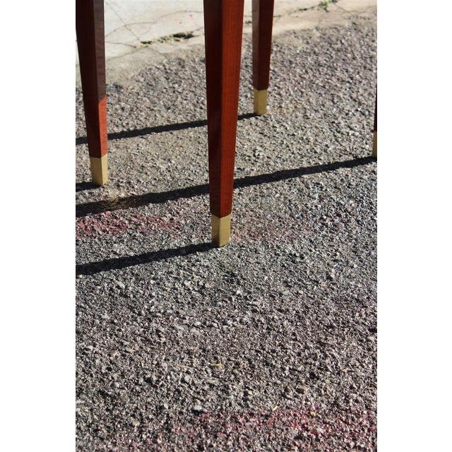 Oval Bedside Tables with Ducrot Glass Tops by Paolo Buffa, 1950, Set of 2 For Sale - Image 10 of 18