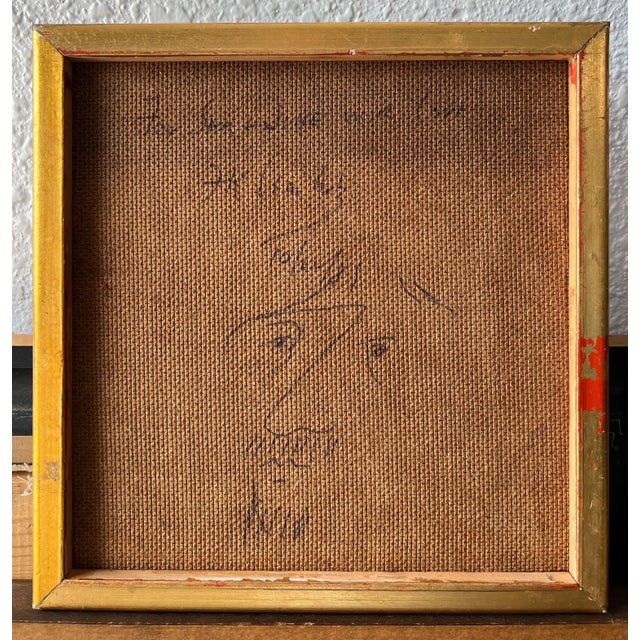 Expressionism Frank Kleinholz, Glazed Ceramic Sculpture Plaque WPA Artist NYC Frank Kleinholz Couple of Lovers, c.1950's-1960's For Sale - Image 3 of 11