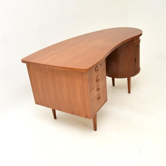 1960s Vintage Danish Teak Desk, 1960s For Sale - Image 5 of 13