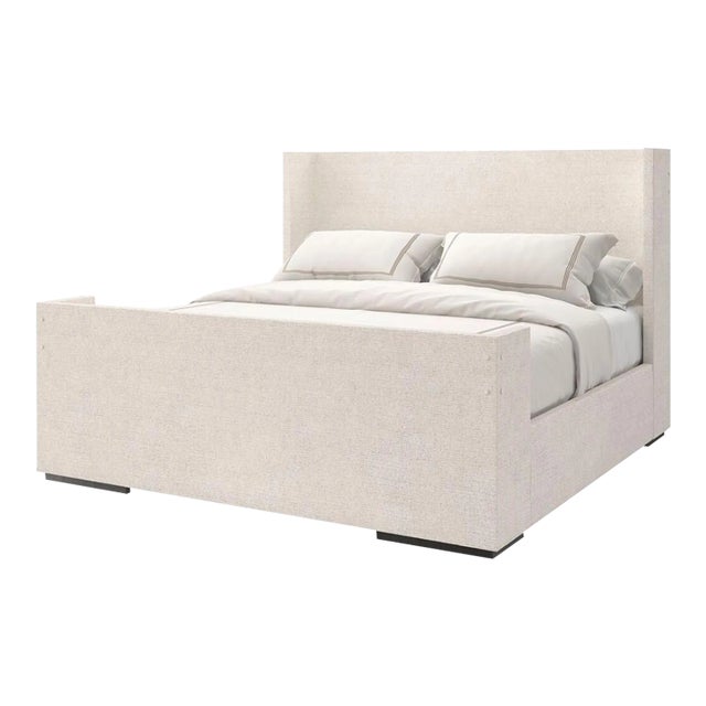 Upholstered Queen Size Minimalist Bed For Sale