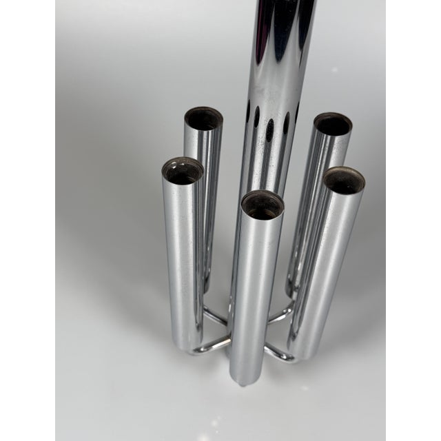 Chrome Plated Chandelier, 1970s For Sale - Image 13 of 18