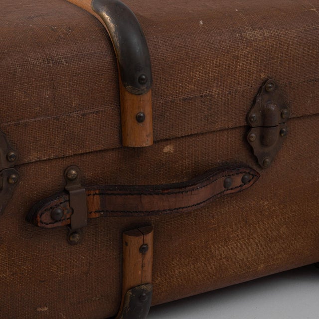 1900s French Wooden Trunk For Sale - Image 10 of 10