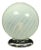Mid-Century Swirl Murano Glass Ball Table Lamp with Chrome Base, 1970s For Sale