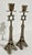 20th Century Charming Metal Eiffel Tower Star of David Judaica Candle Holders 9.5" X 2.5" X 2.5" These are unmarked. Not...