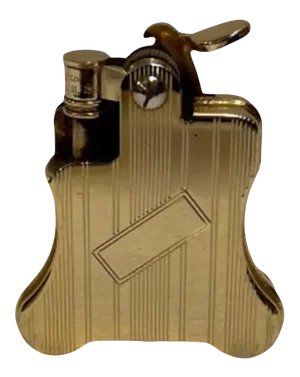 1990s Gold Plated Ronson Banjo Styled Petrol Lighter, Japan
