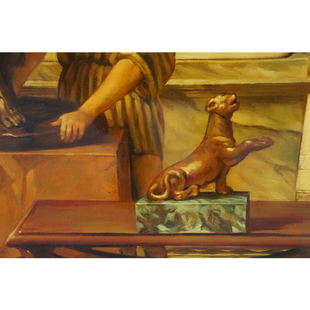 Late 20th Century Sculpture Gallery in Rome Time of Agrippa After Sir Lawrence Alma-Tadema For Sale - Image 6 of 14