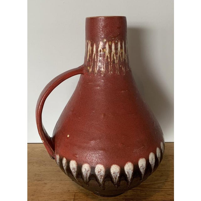 Mid-Century Modern Large West-German Ceramic Jug Vase, 1960s For Sale - Image 3 of 7