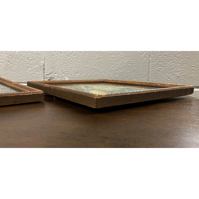 Pair of Rare Antique Religious Framed Prints of the Sacred Heart of Jesus and the Immaculate Heart of Mary For Sale - Image 11 of 18