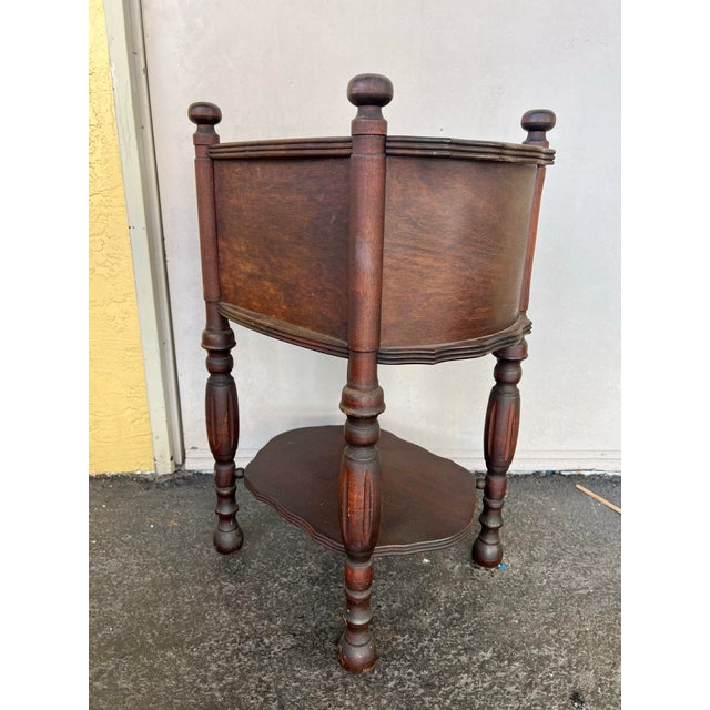 1920s Humidor Table Stand Cigar Box Storage For Sale - Image 4 of 6