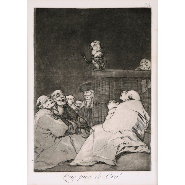"Que Pico De Oro" (What a Golden Beak) by Francisco Goya For Sale - Image 4 of 8