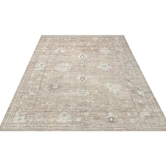 1990s Handwoven Turkish Oushak Area Rug 9’0″ X 12’0″ For Sale - Image 5 of 9