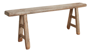 Antique Reclaimed Rustic Wooden Hallway Pig Bench -Dc