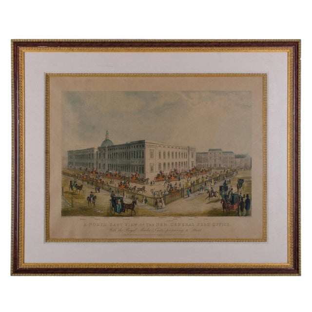 Aquatint New General Post Office London Print by Pyall For Sale In Savannah - Image 6 of 6