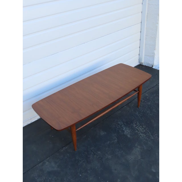 Mid Century Modern Long Low Coffee Table 6402 For Sale - Image 11 of 12