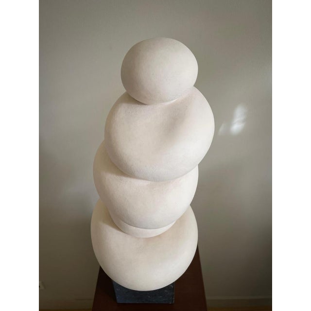 Modder Taking a Step Back Ceramic Sculpture by Françoise Jeffrey For Sale - Image 6 of 11