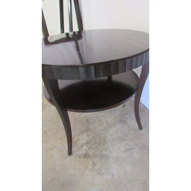 Brown 1980s Barbara Barry Baker Canter Mahogany Table Designer Beautiful For Sale - Image 8 of 10