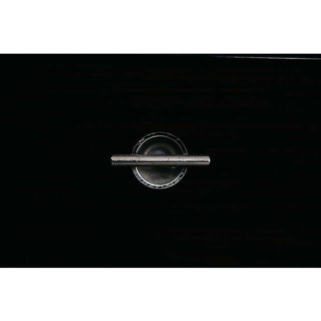 Modernist Cubic Chest of Drawers in Wood Veneer and Glass,1980s For Sale - Image 14 of 15