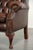 Chesterfield Wing Chair in Cowhide Leather For Sale - Image 11 of 13