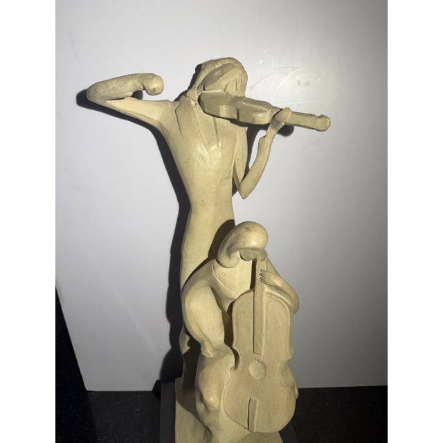 1980s Austin Productions “The Duet” Mid-Century Modern Musicians Sculpture For Sale In Houston - Image 6 of 17