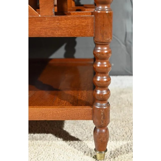 Louis Philippe Magazine Rack in Mahogany For Sale - Image 13 of 18