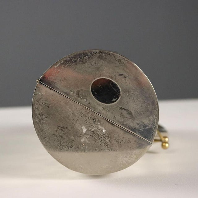 Metal Vintage Bottle Holder in Silvered Metal, England, 1960s-1970s For Sale - Image 7 of 9