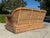 Wood Vintage 72” Handwoven Rattan Sofa With Large Braid Trim For Sale - Image 7 of 12