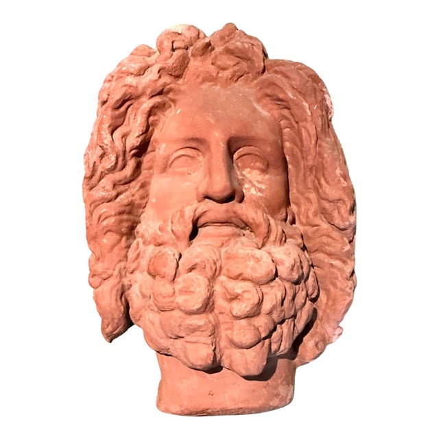 Vintage Terracotta Wall Sculpture For Sale