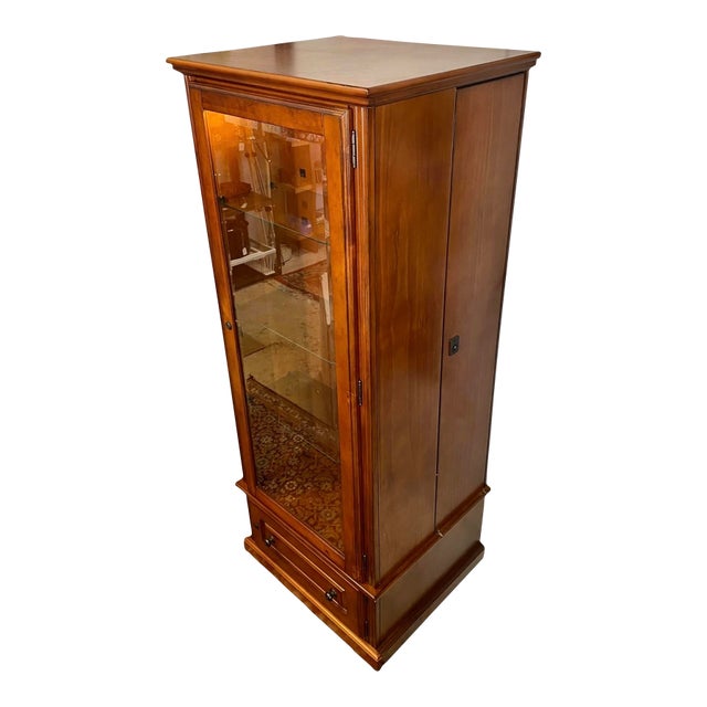 Convertible Gun and Display Cabinet Cherrywood For Sale